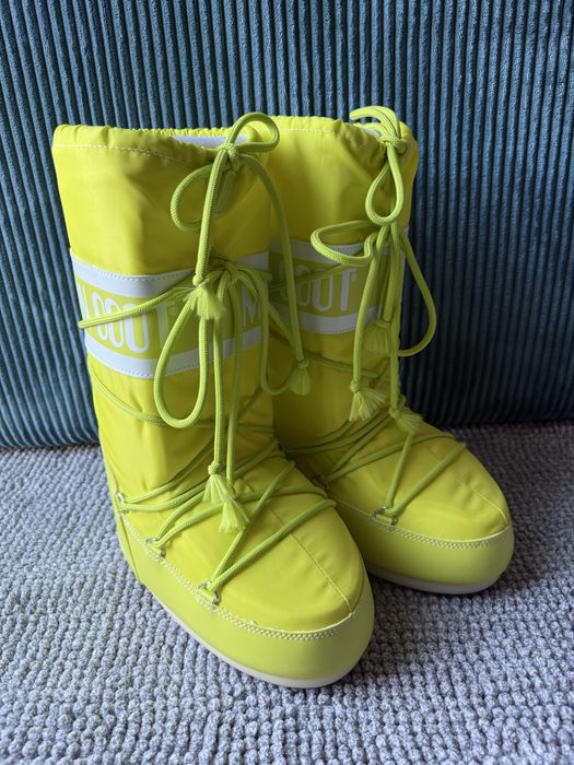 Moon Boot śniegowce r. 35/38 Nowe limonkowe