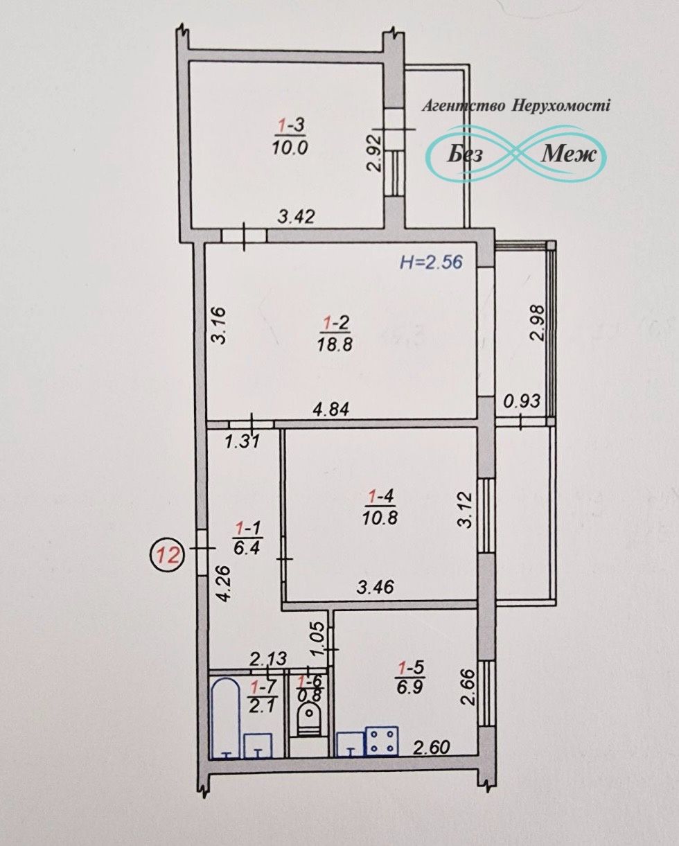 Продаж 3К Квартири 57.6м2 вул. Соборна, Поруч Школа, Сад, Парк!