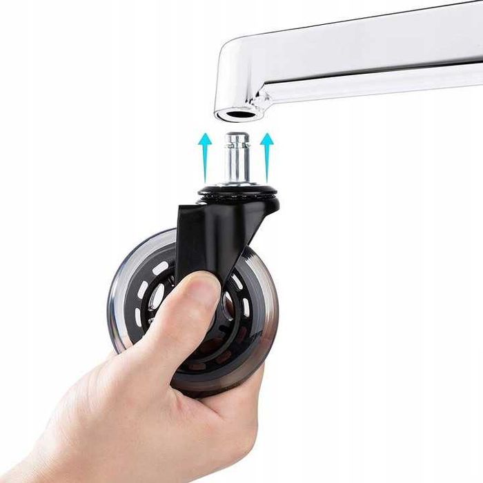 KÓŁKA DO FOTELA IKEA Obrotowego Kauczukowe Gumowe Silikonowe 5szt 10mm