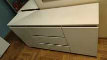 Komoda biała 140 x 38 x 76