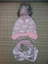 Набор шапка и шарф на девочку (зима)