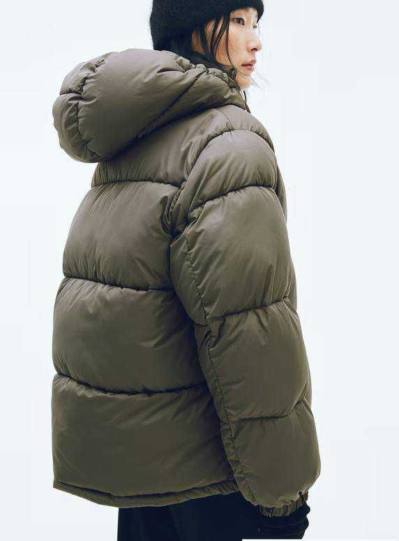 Kurtka puffer z kapturem H&M
