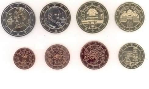Set moedas Áustria 2021