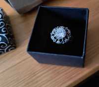 Zjawiskowy srebrny pierścionek vintage Jubilex Sopot