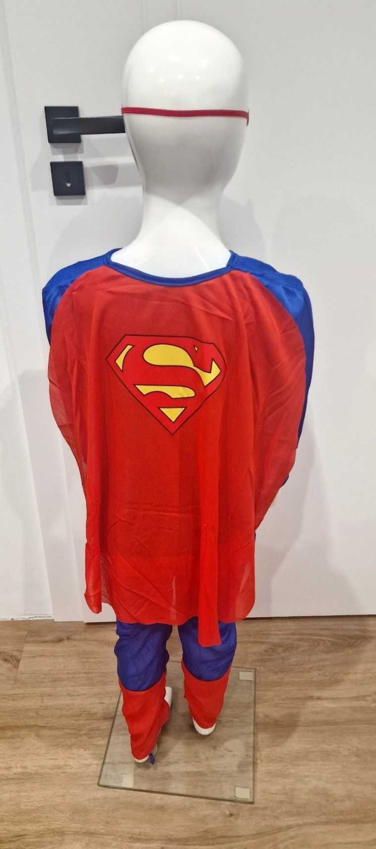 Strój przebranie kostium na bal roz 110-120 superman przebranie
