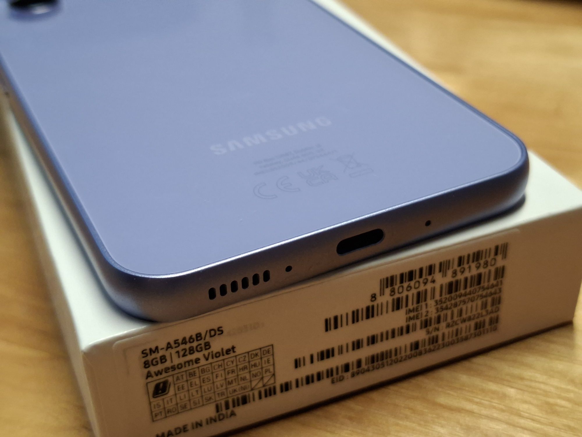 Samsung A54 Awesome Violet Fioletowy 8/128GB Gwarancja - stan jak nowy
