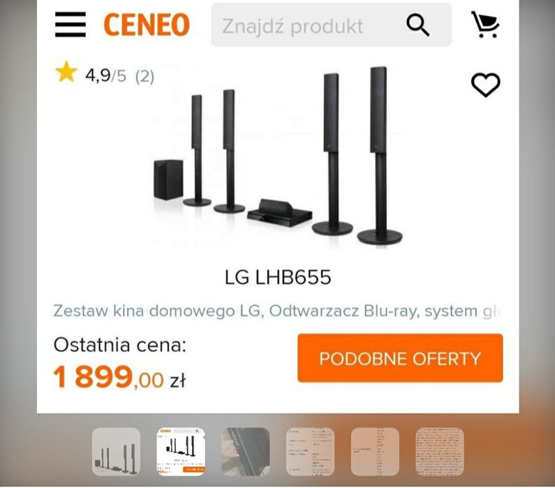 Kino domowe LG jak nowe!