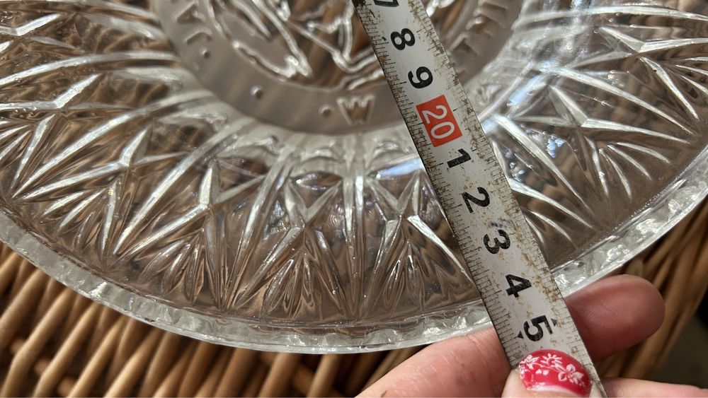 Miska krysztalowa kolekcjonerska stara jaskinia niedzwiedzia w kletnie