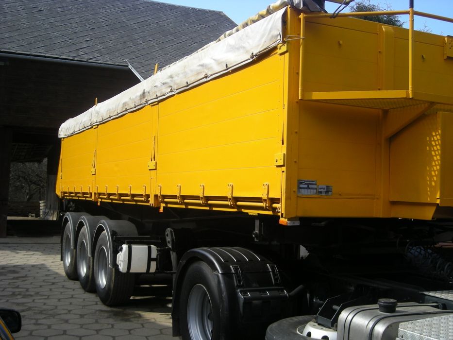 SCANIA 124G + NACZEPA wywrotka