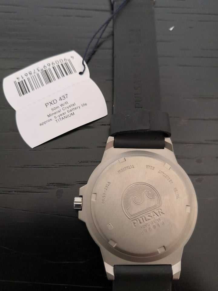 Relógio de Pulso de Homem (Pulsar PXD437, Novo e Original)