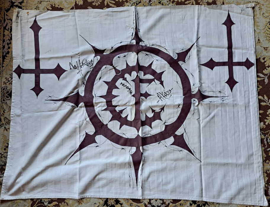 CARPATHIAN FOREST recznie malowany baner koncertowy AUTOGRAFY