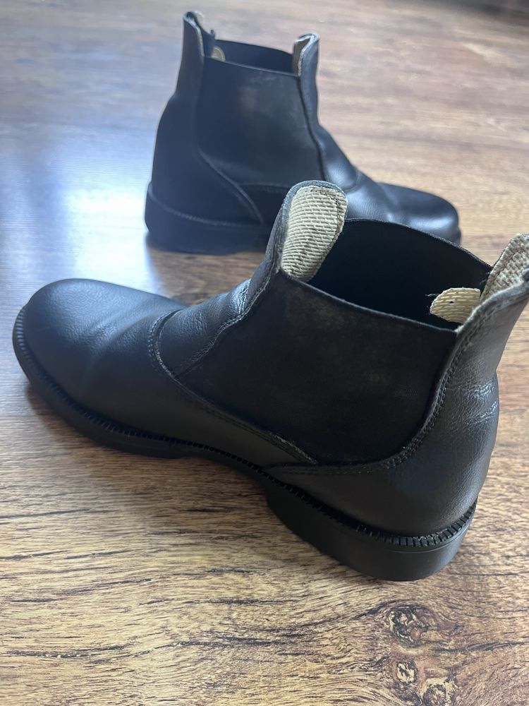 Buty do jazdy konnej sztyblety Fouganza skorzane rozmiar 37