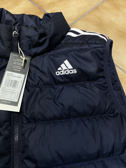 Пухова жилетка Adidas безрукавка Оригінал new жилет темно-синя адідас