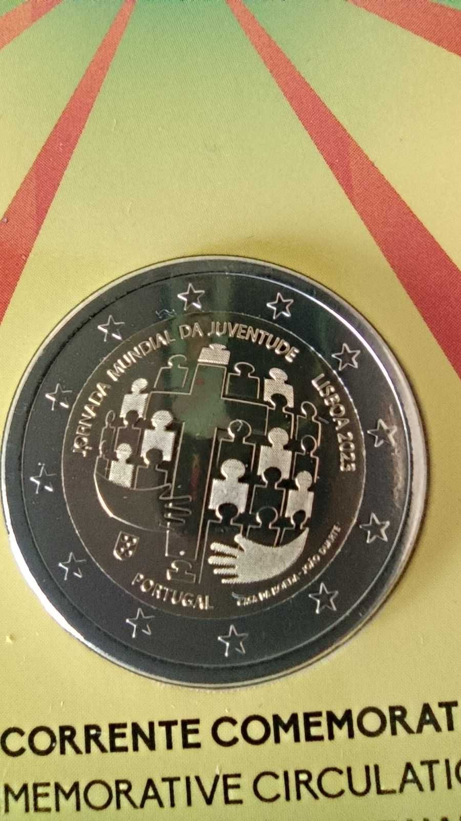 2 Euros - Portugal 2023 - Jornada Mundial da Juventude - Carteira BNC