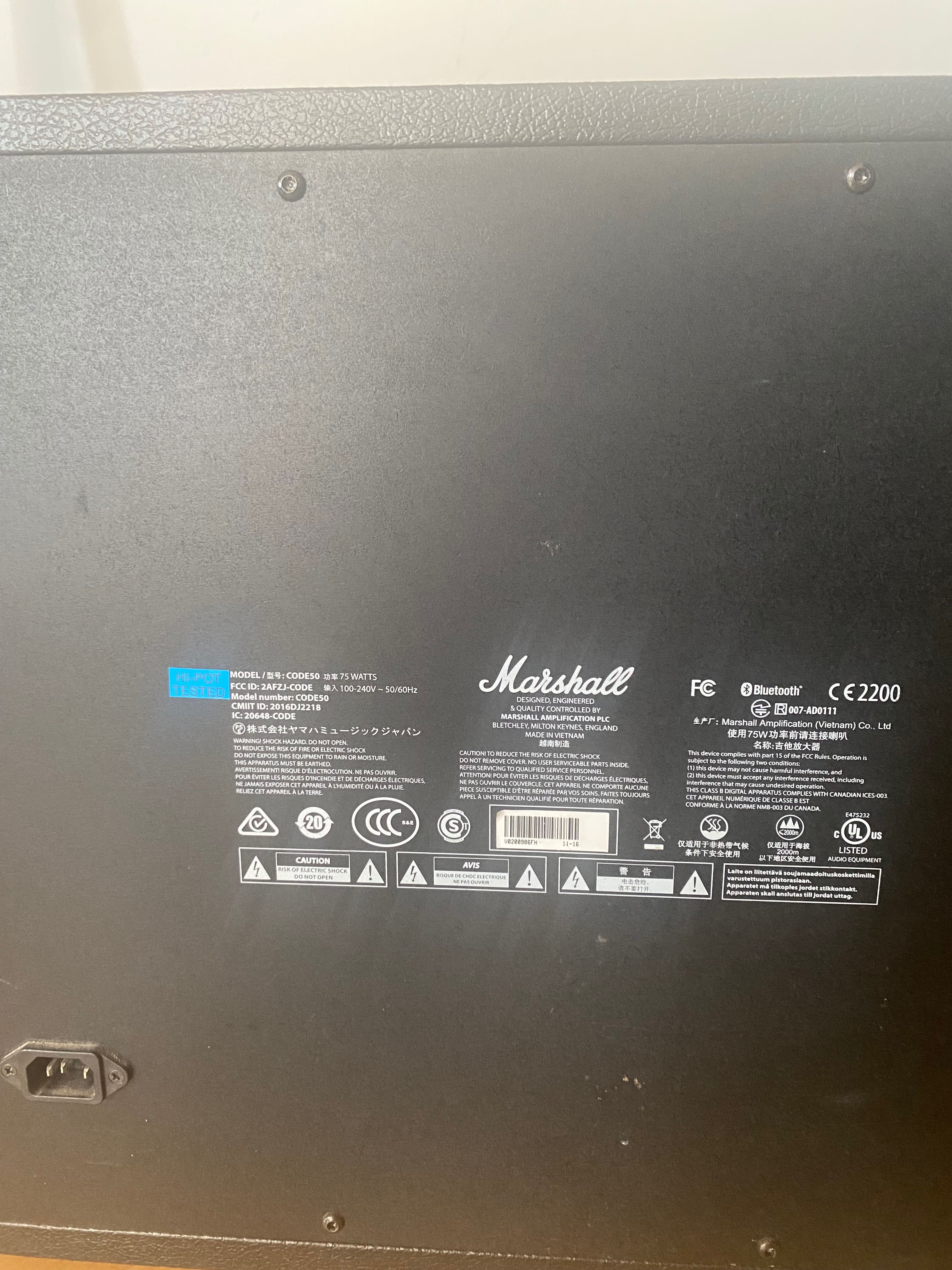 Wzmacniacz Marshall Code 50