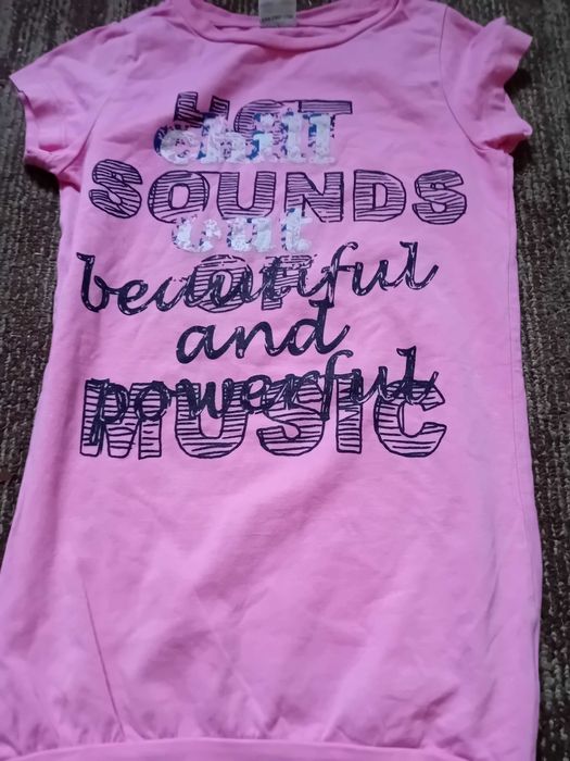 4 szt. koszulek z krótkim rękawem 116-122 cm