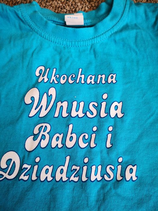 T-shirt bluzeczka Ukochana wnusia 92-98 Dzień Dziadka