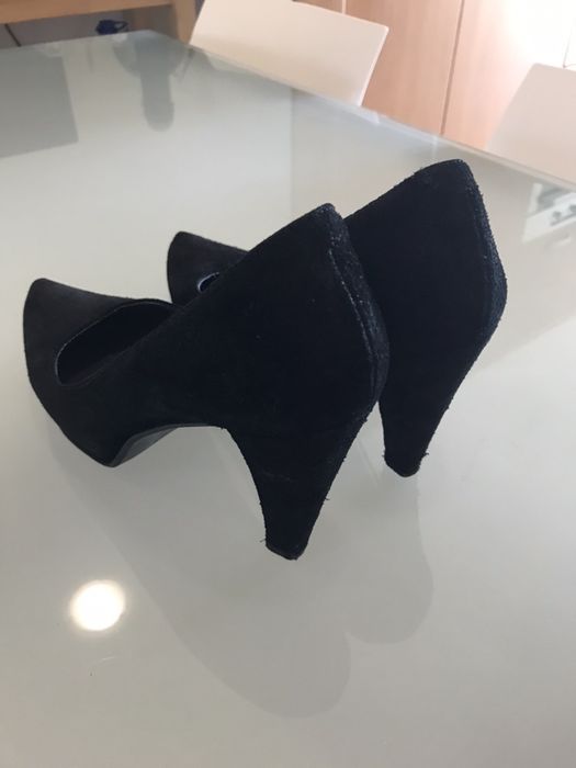 Sapatos em pele com sola compensada, n.38