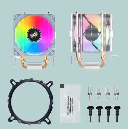 Cooler dissipador RGB fixo ICE200 Amd Intel novo