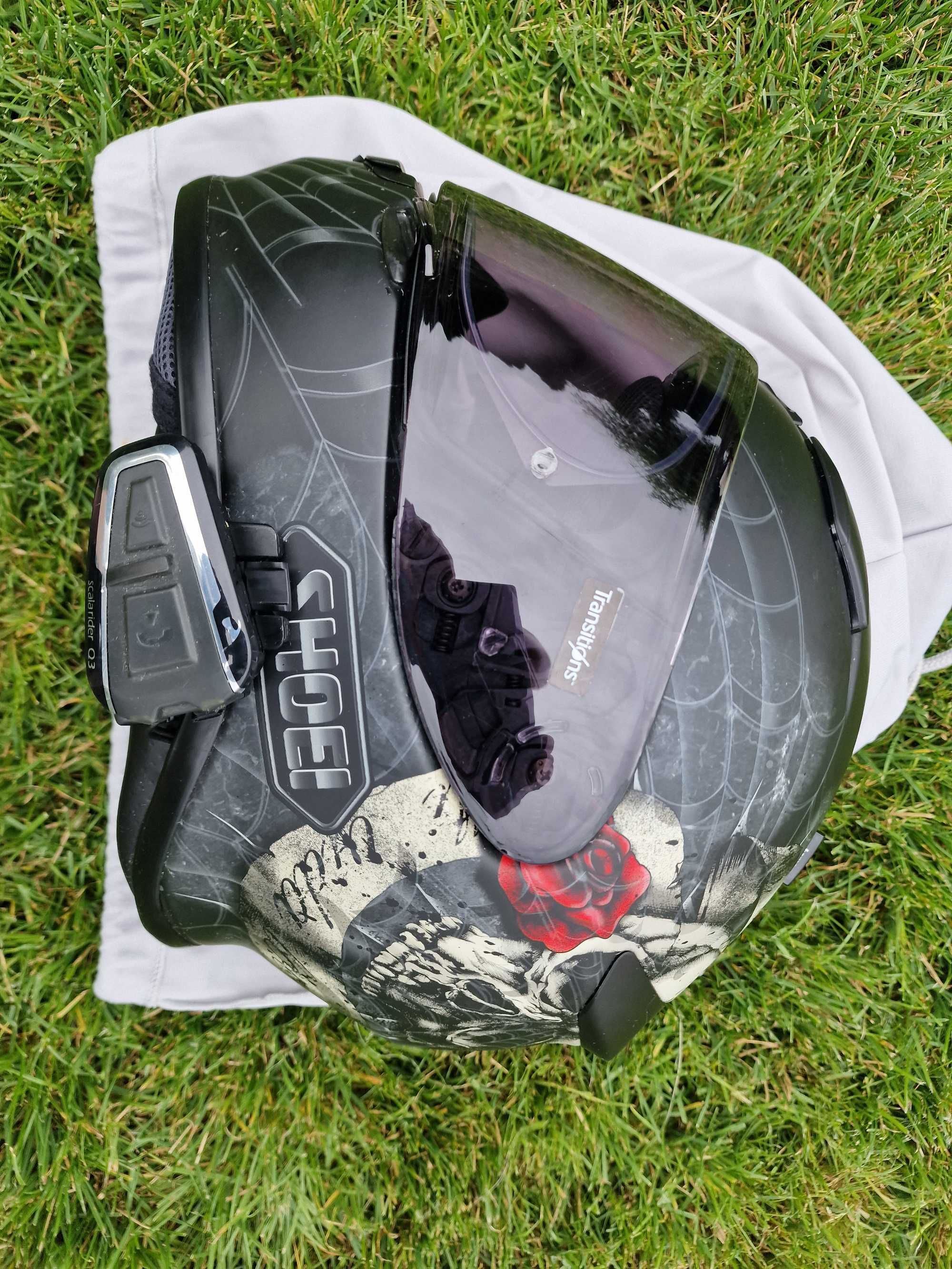 Kask Shoei NXR rozmiar S + szyba CWR - 1 + scalarider 3