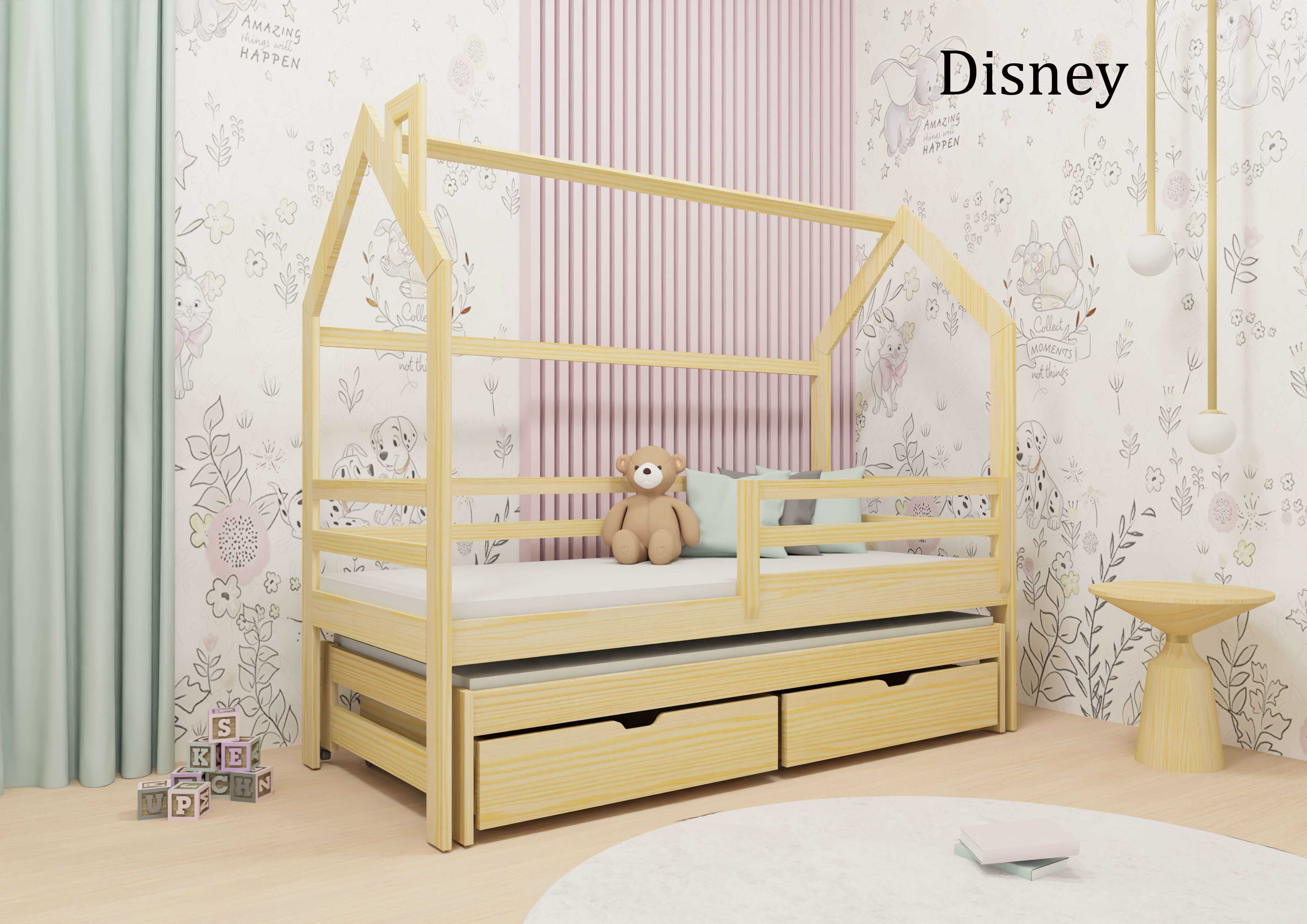 Łóżko dziecięce Disney Drewniane Domek Materac Szuflada