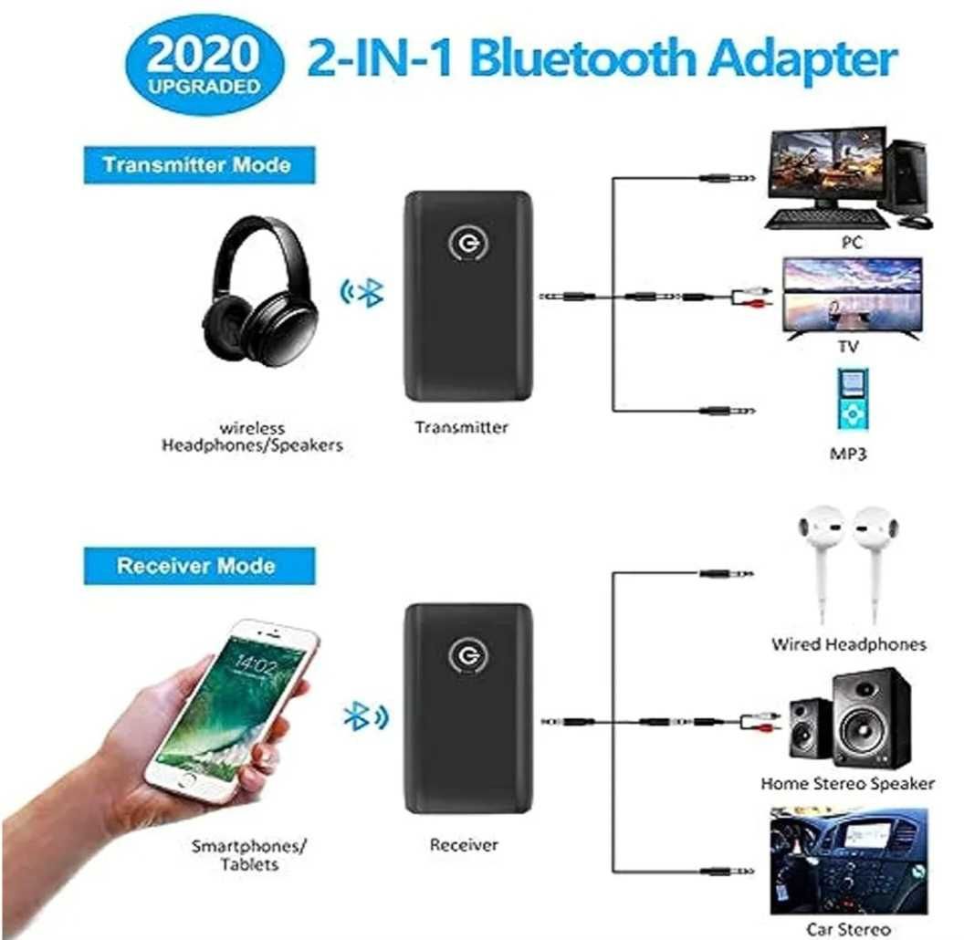 Bezprzewodowy adapter audio Bluetooth 3,5 mm 2w1 TX RX 10metrów B10S