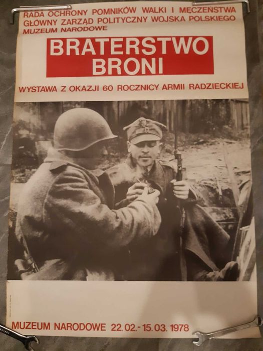 Plakat PRL Wojsko Polskie Rosja 1978 Braterstwo Broni Armia Radziecka