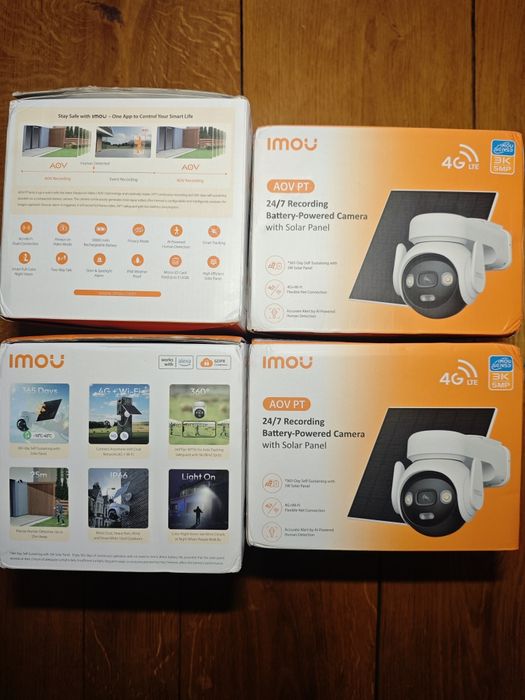 Акумуляторна IP камера IMOU AOV Cell PT 4G 5MP з сонячною палеллю