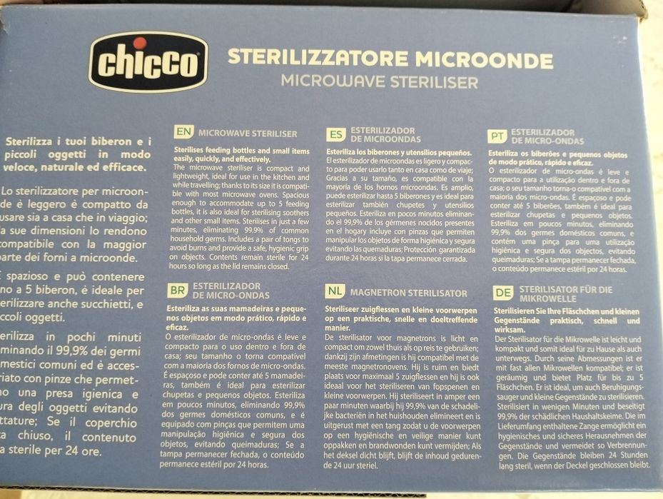 Esterilizador de biberões