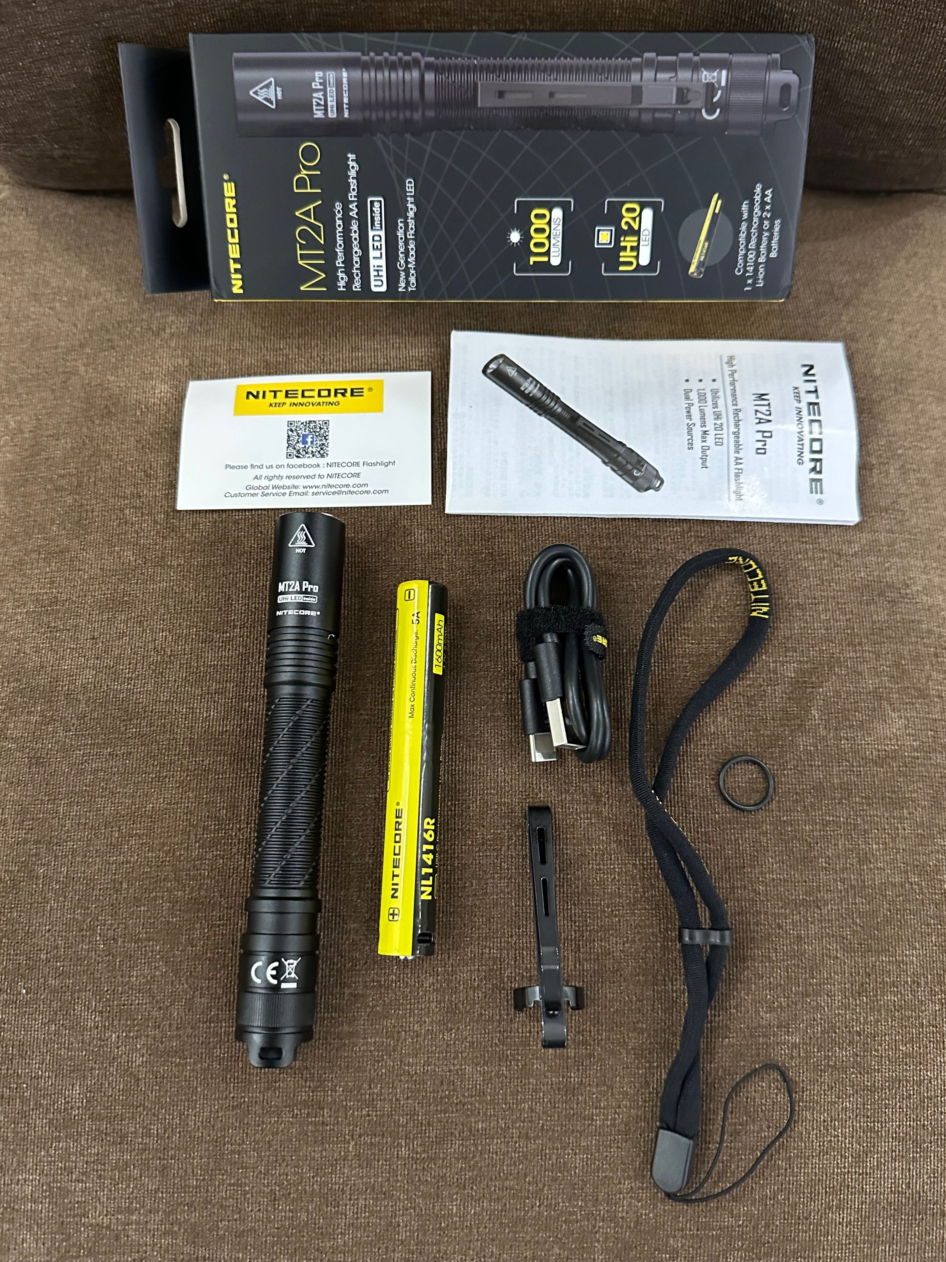 Потужний кишеньковий ліхтар Nitecore MT2A Pro