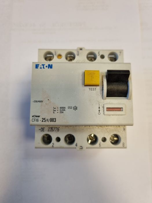 Wyłącznik roznicowopradowy roznicówka Eaton CFI6-25/4/003.