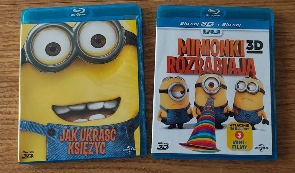 Minionki, 2 płyty Blu-ray, Jak ukraść księżyc, Minionki rozrabiają