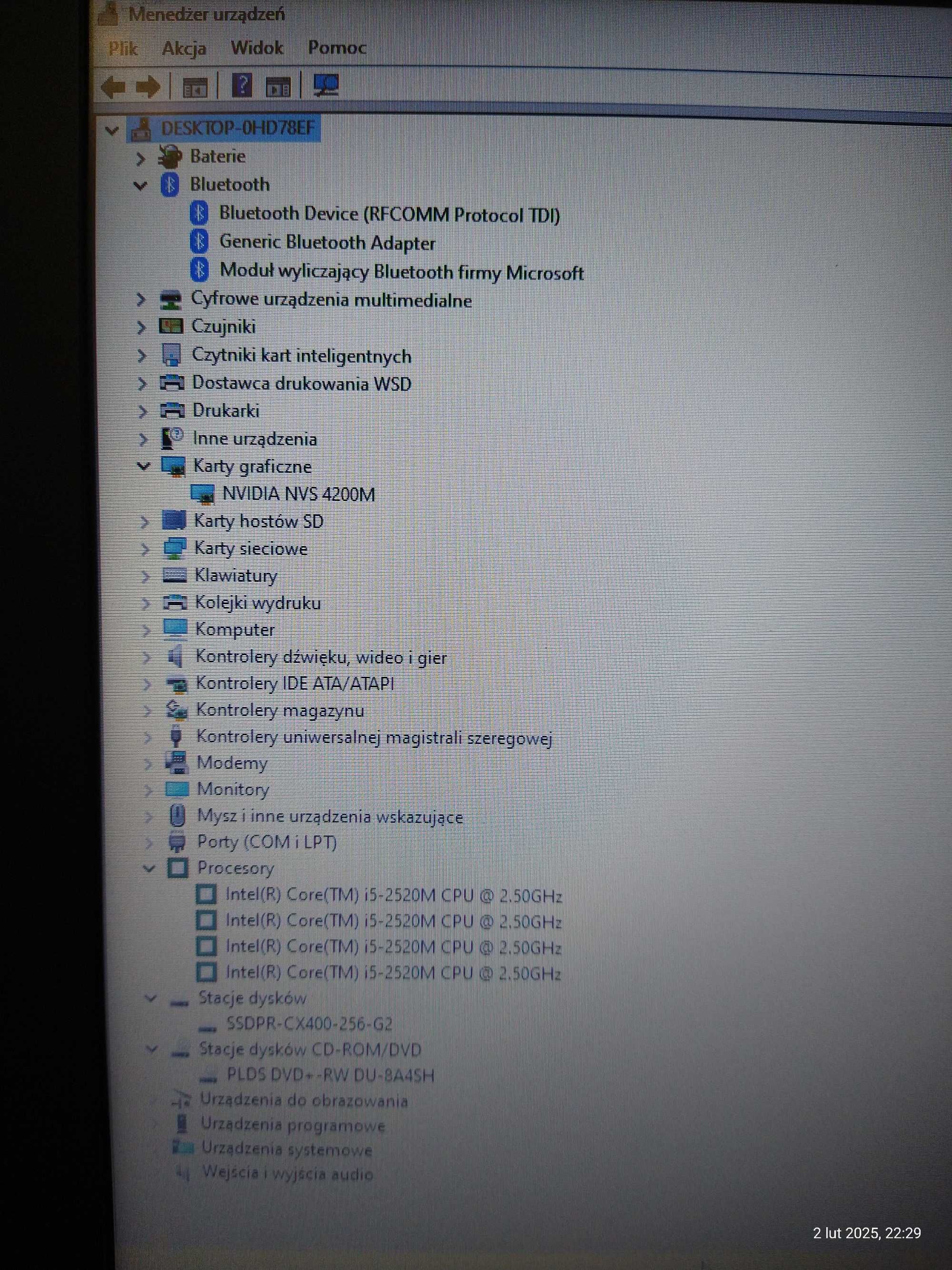 Laptop Dell Latitude E6420 procesor I5 8GB RAM podświetlana klawiatura