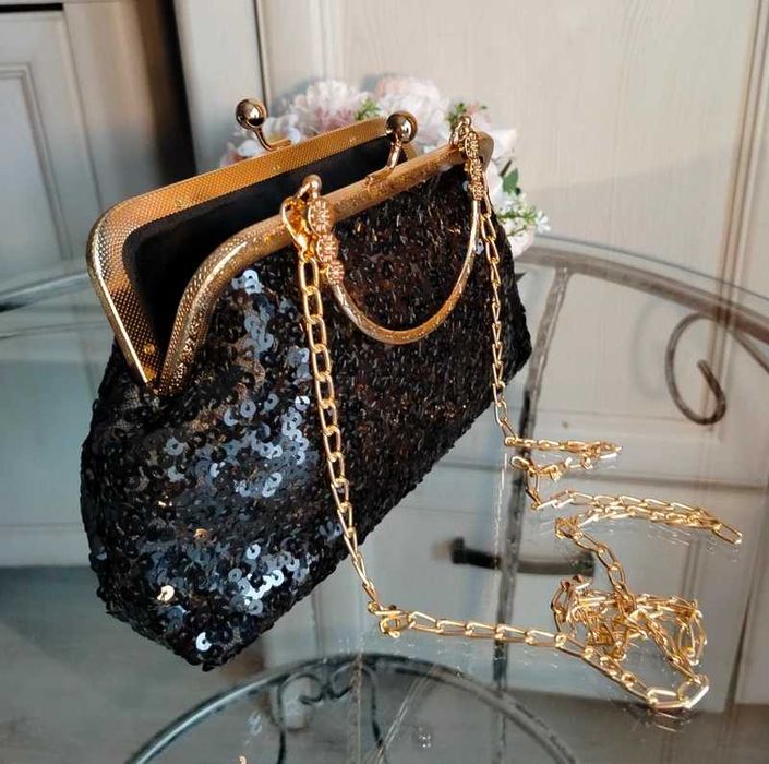 opalizująca torebka wieczorowa kopertówka ślub wesele bal studniówka