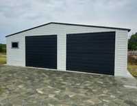 Garaż blaszany biały grafit 9x5m domek ogrodowy magazyn (10x8 11x6)