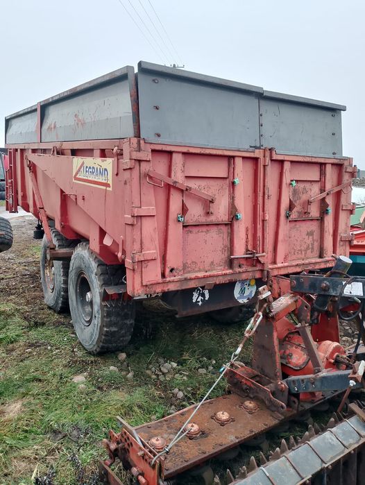 Przyczepa na tandemie Legrand, skorupa, wywrotka, budowlana, 14 ton