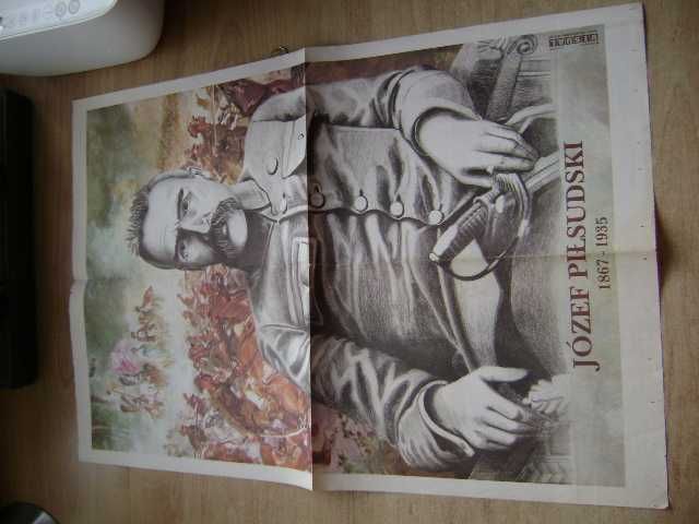 Starocie z PRL - Militaria = Plakat z gazety Marszałek Józef Piłsudski