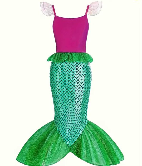 Kostium Mała Syrenka Ariel Arielka, r. 140 przebranie