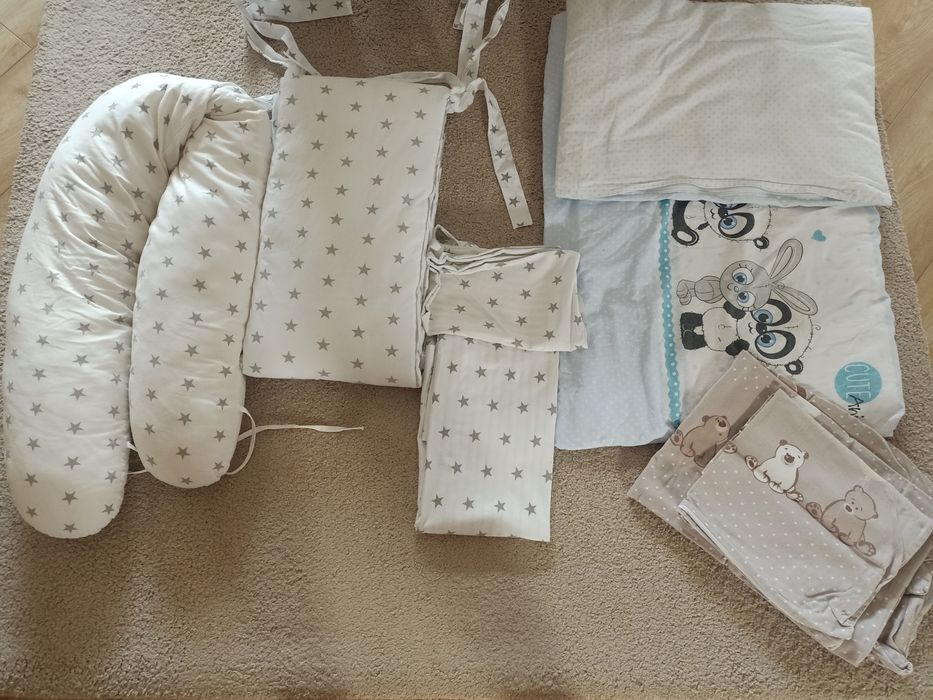 Pościel+ wypełnienie do łóżeczka + materac