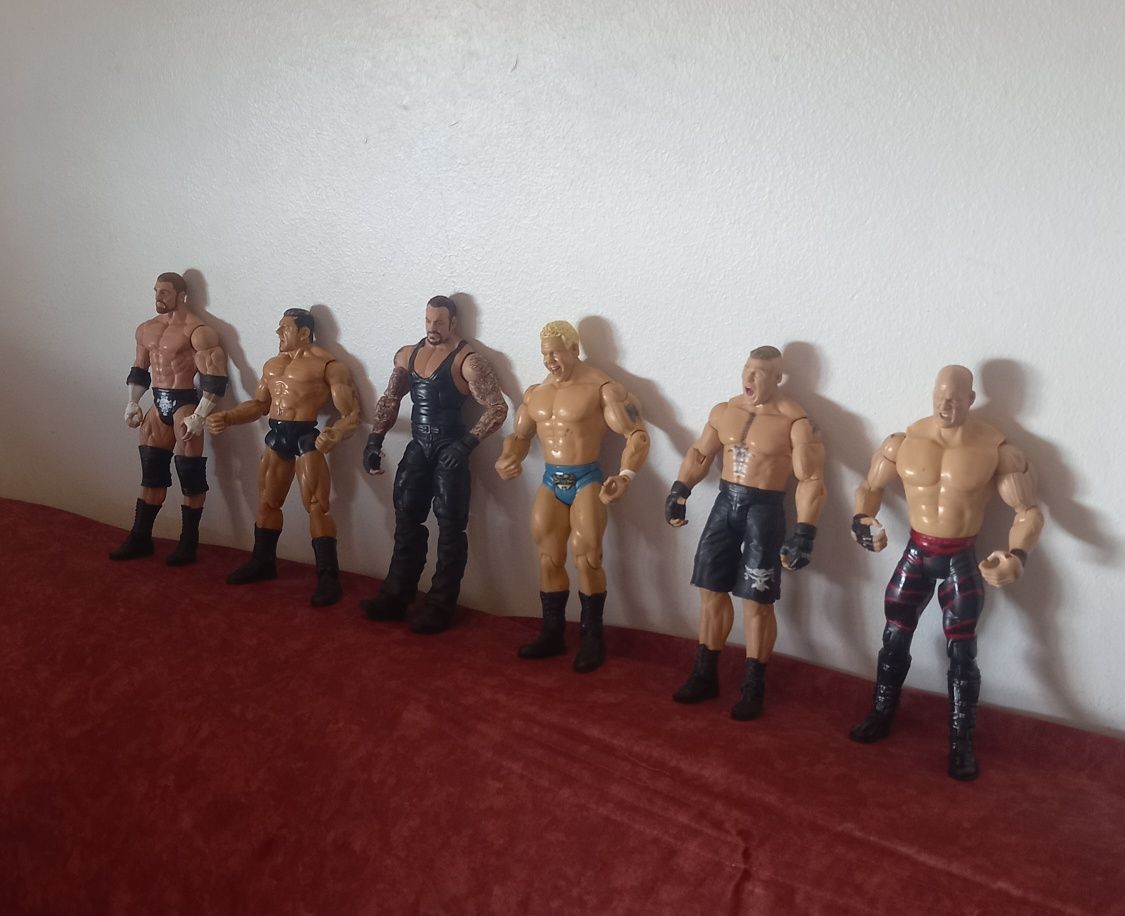 Conjunto 6 bonecos WWE (usados)