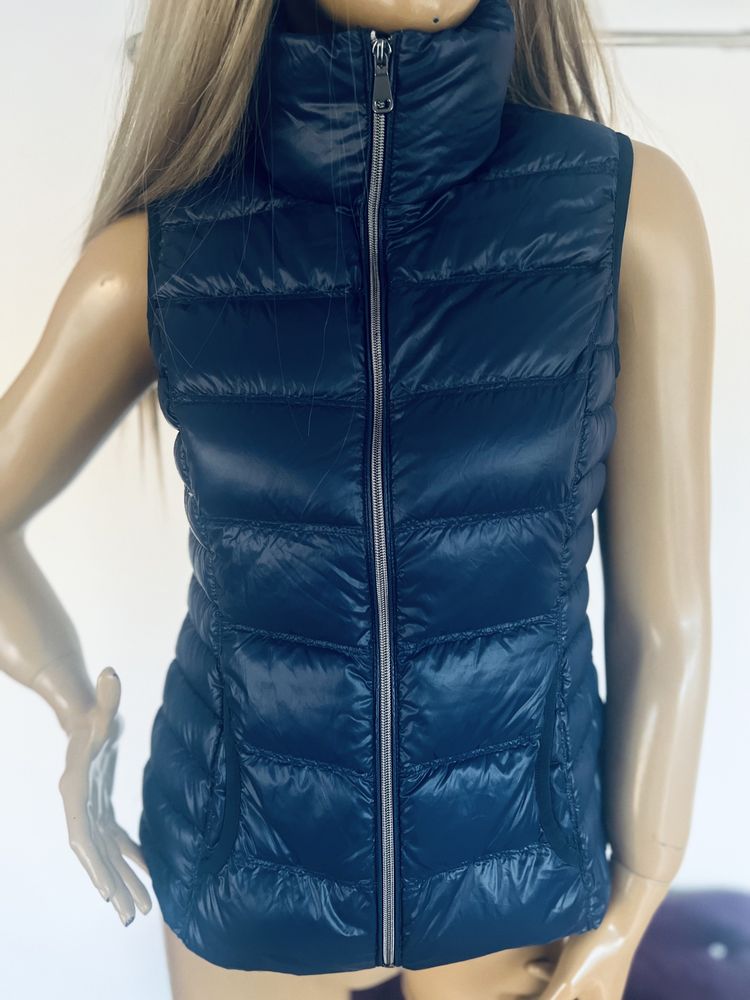 Kamizelka puchowa granatowa S 36 damska Esprit puch naturalny 99
