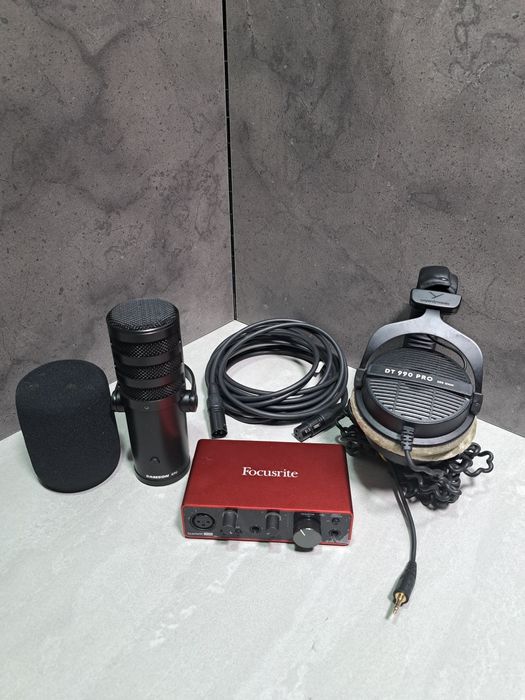 Студійний комплект: Samson Q9U+Focusrite Scarlett Solo+DT 990 Pro D983