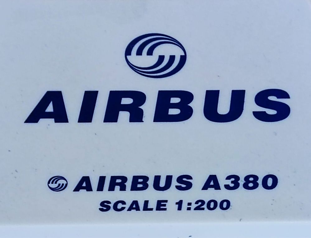 Airbus model A380 skala 1:200