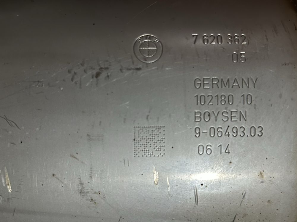 Вихлопна банка (глушник) BMW F20 / F22 / F30 / F32