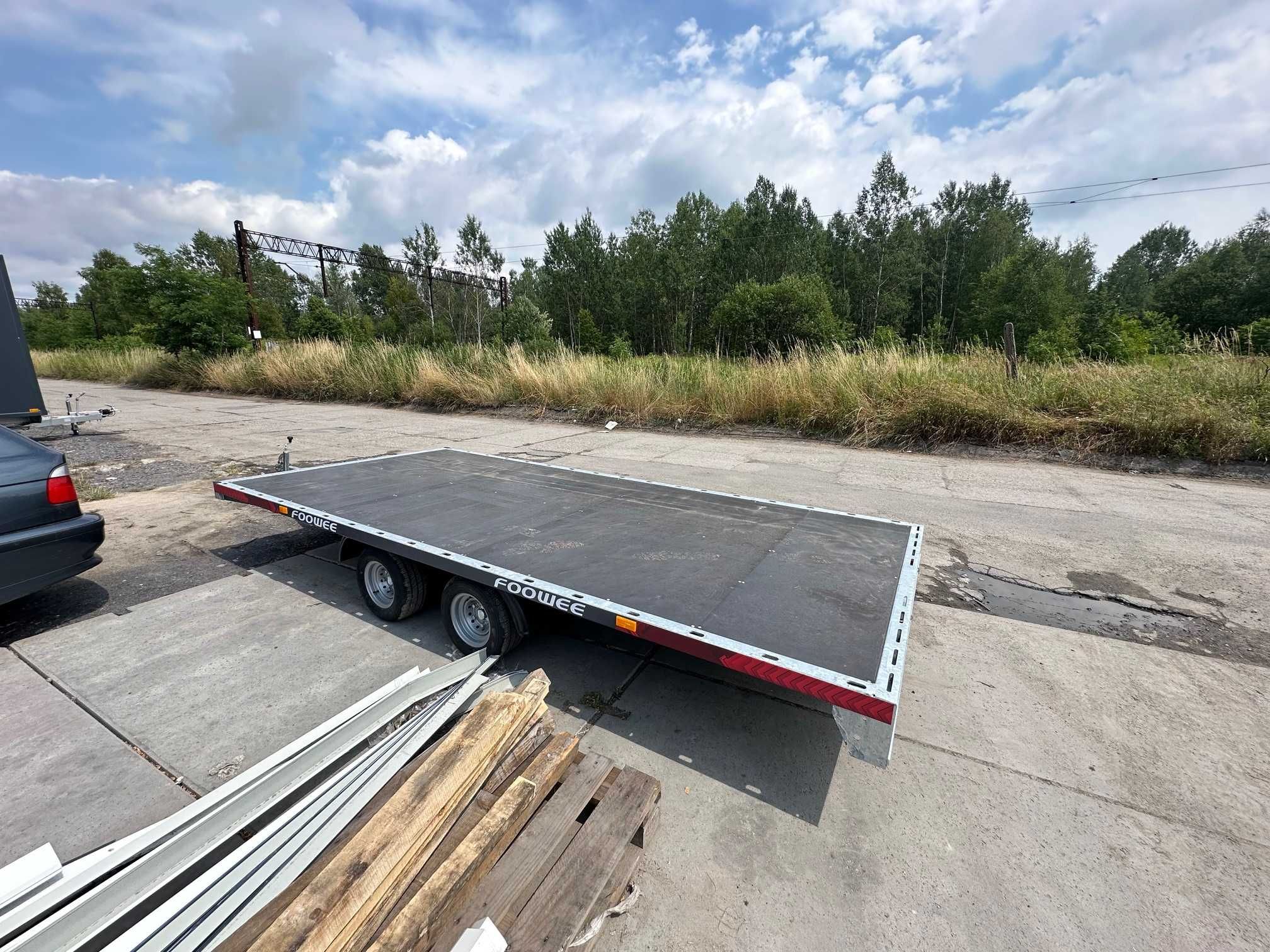 Przyczepa PLATFORMA towarowa bagażowa DMC750kg 4x2m NOWA HIT CENOWY!!!