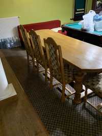 Продам із дуба стіл та стільці стол стул