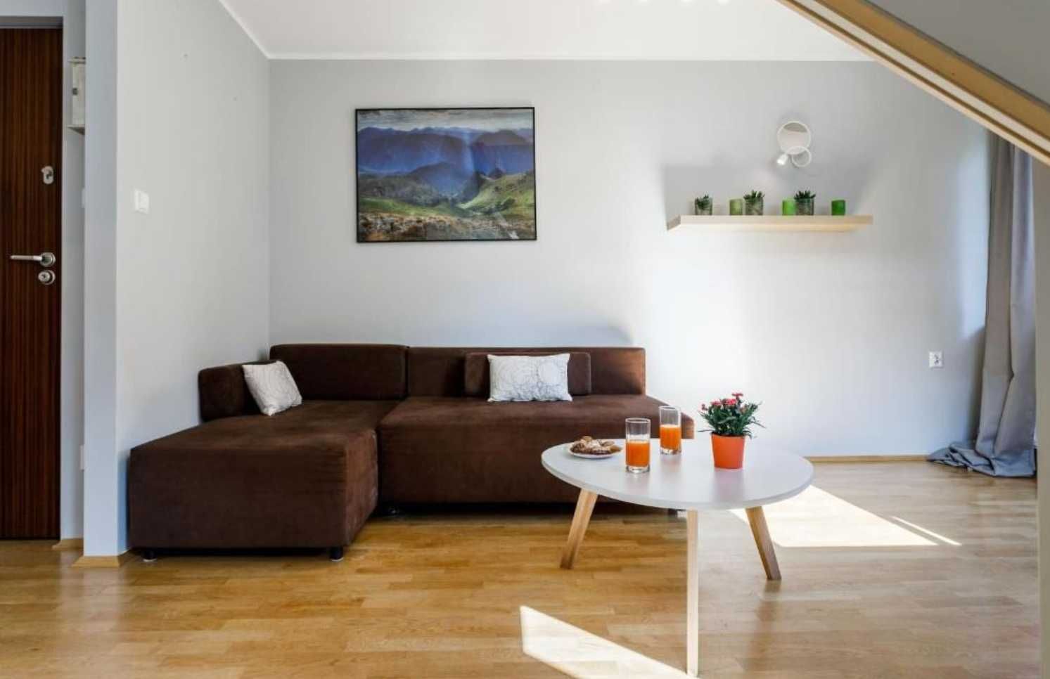 Dwupoziomowy apartament w centrum Zakopanego z widokiem na Giewont