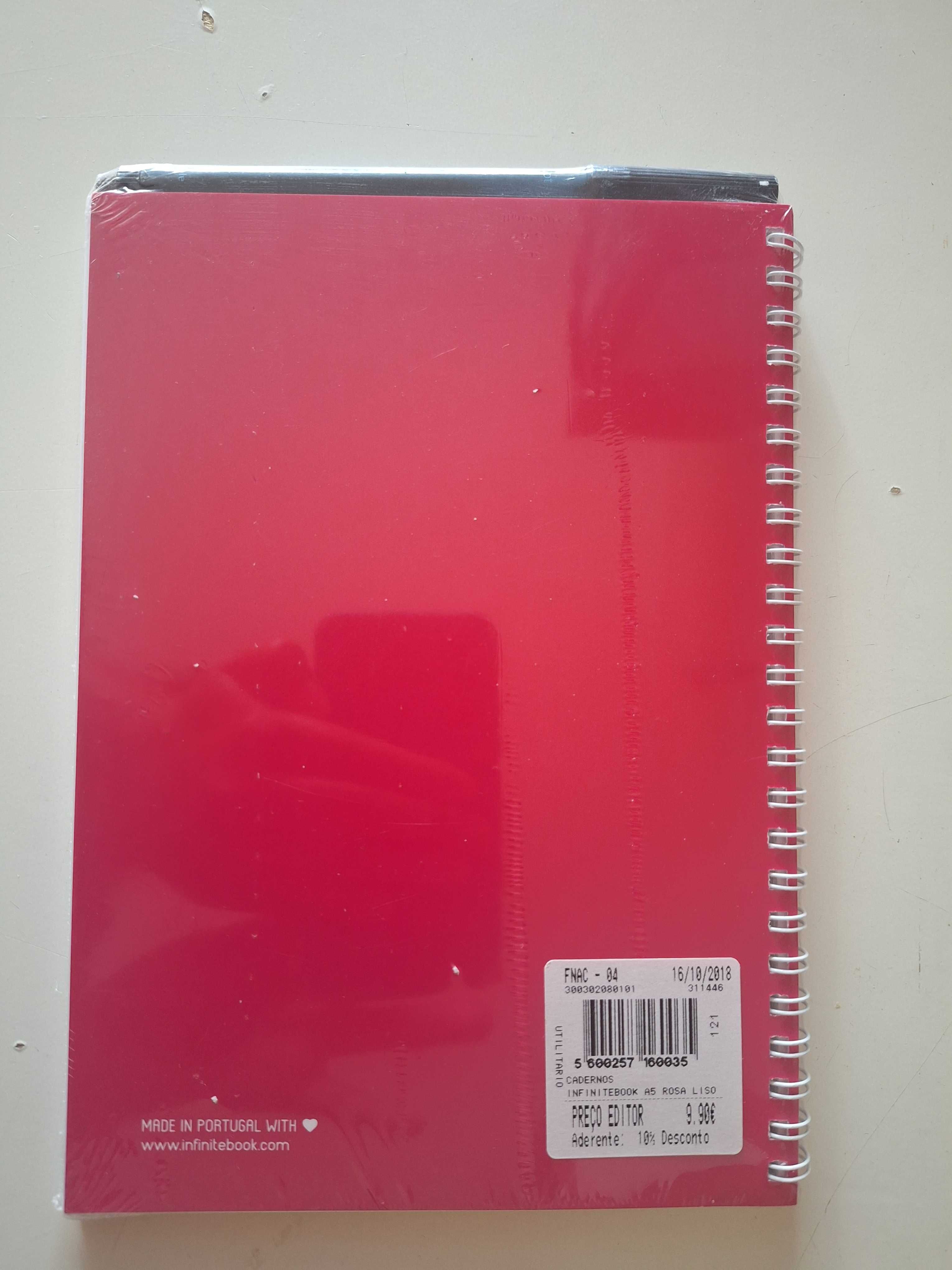 InfiniteBook A5 (em rosa) - Caderno Reutilizável