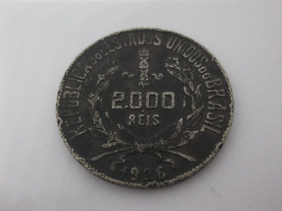 Moedas em prata do Brazil de 2.000 réis 1926