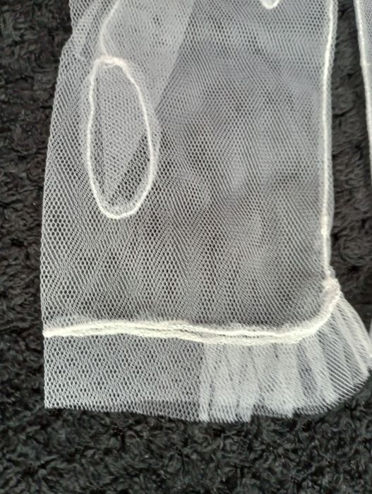 Białe rękawiczki z tiulu Lolita Coqettee Glamour